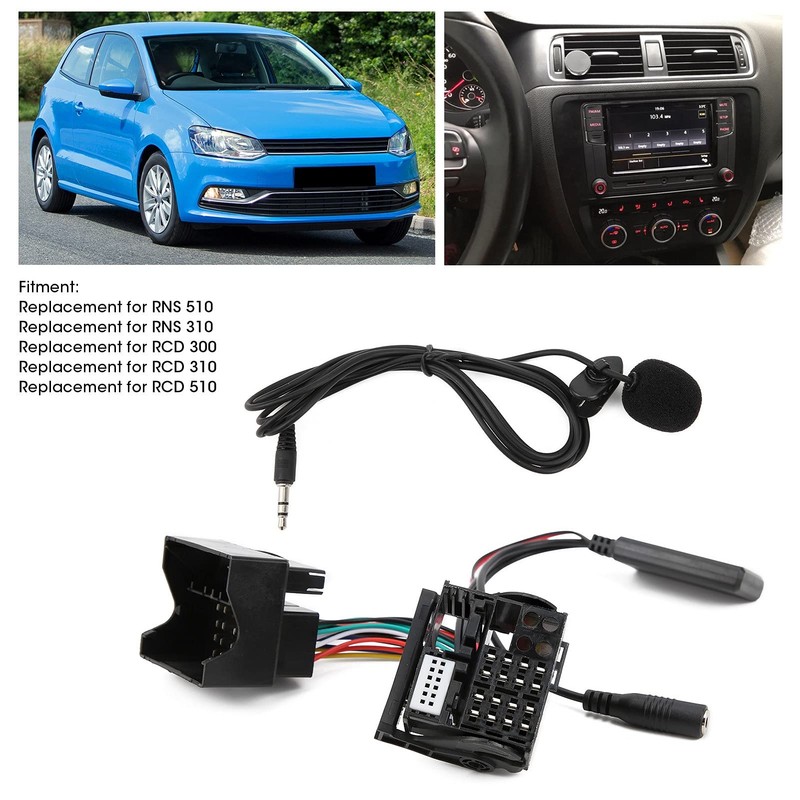 Microphone Adapter Auxiliary Audio Wire, Car Bluetooth AUX Module, 59