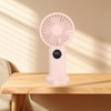 Handheld USB Fan with Base 5 Gears Wind Brushless Motor