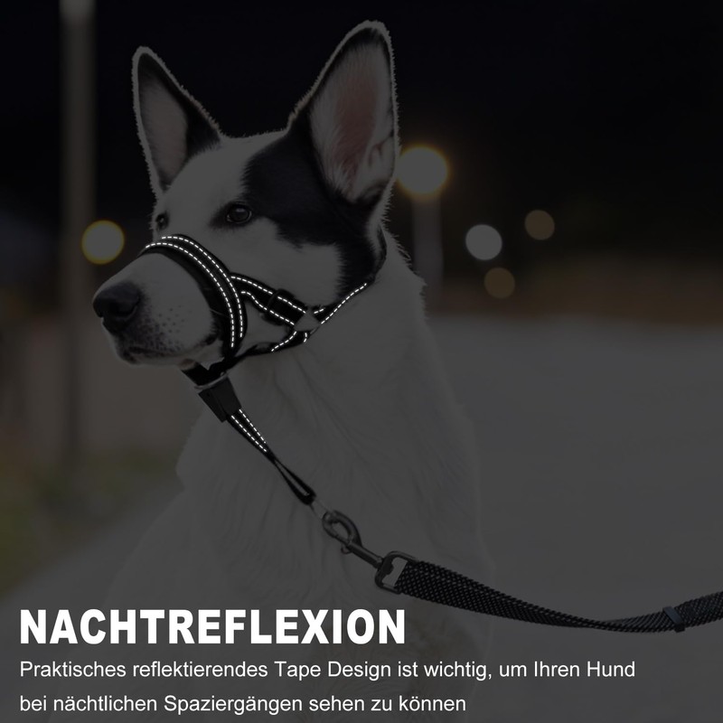 Voarge Training Harness Dog Halter Pet Muzzle, Easy Adjustment, Lightweight,