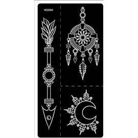 Neena Micro Net Tattoo Stencil Mandala Tattoo Lotus Tattoo Template 10 Sheets