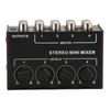 Passive Mixer 4 Channel Line Mixer Mini Sound Mixer Stereo