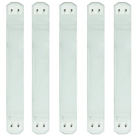 5-Pack 29.5 Inch Myard Scenic Frontier Tempered Glass Balusters with Brackets + Screws for Facemount for Level, Stair, Home, Villa, Hallway, Deck, Patio, Fence, Wood or Aluminum Railing Rails