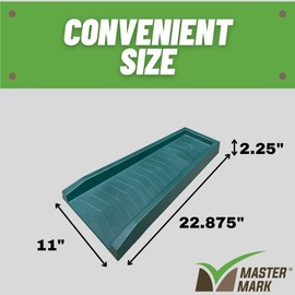 Master Mark Splashblock, Decorative Gutter Downspout Extensions, Splashguard, Foundation Water Diverter, Rain Gutter Guard, Plastic 24” (Green)
