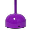 Simple Designs LD1069-PRP 11.8" Mushroom Magic Dimming LED Touch Stick