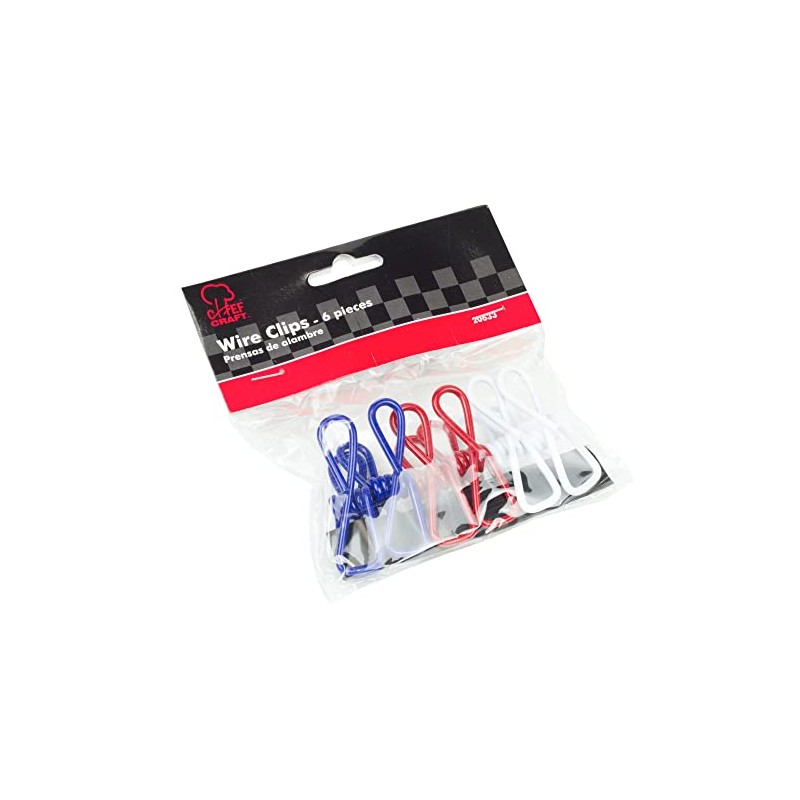 Chef Craft Select Wire Construction Clip Set, 6 Piece Set,