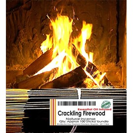 Oakland Gardens Premium Hand Dipped Incense Sticks, You Choose The Scent. 100 Sticks. (EO Crackling Firewood)