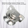 SHINICO Cable Pulley 48MM Wheel Wall Mount, Bearings Inside, Stainless