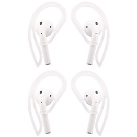 ALXCD Earhooks Ear Loop Replacement for Airpod 1 & 2, 2 Pair Over-Ear Soft Silicone Ear Hooks[Anti Slip][Anti Lost], Fit for Airpod 1 Airpod 2 Headphone (Clear)