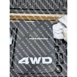 Unbranded Toyota Pickup Tacoma 1st Gen Mud Flap Splash Guard 4WD Decals ONLY 95-04