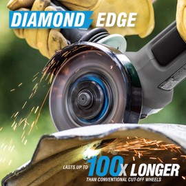 Spyder 3-Inch Diamond Bite Cut-Off Wheel for Steel, Cast Iron, Rebar, Stone, Concrete Block, Ceramic Tile, and More, 3/8-Inch Arbor (14003)