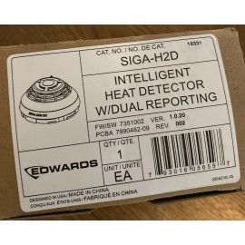 EDWARDS SIGA-H2D Intelligent Fixed Temp Heat Detector W/ Dual Reporting EST