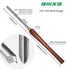 SIIIXS 5/8" HSS Bowl Gouge with Side Grind(1/2" Flute), Wood