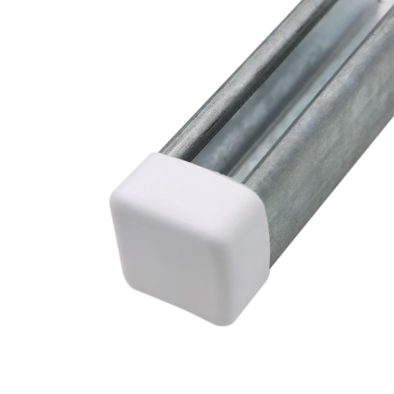 Abeicy 50 Pack 1-5/8" Strut Channel Cap, White Plastic Square