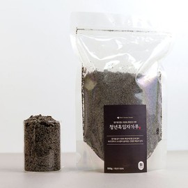 전라도 청년 청년선식 볶은 흑임자가루 500g x 1팩 Jeollado Youth Young Sun-sik Roasted Black Sesame Powder 500g x 1 Pack
