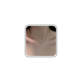 Cybche Boho Crystal Butterfly Pendant Necklace Rhinestone Butterfly Choker Necklace Silver Pave CZ Butterfly Necklace Chain Hollow Butterfly Clavicle Necklace Jewelry for Women