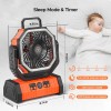 CRST Camping Fan, 20000mAh 58Hrs Rechargeable Portable Fan with LED