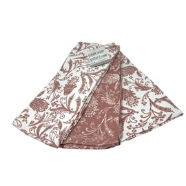 AWW GIFFTS Set of 3 Extra Large Dish Drying Kitchen Towels Linen by Bella Caronia Floral Pink Clay Artesian Design 100% Cotton Oeko-Tex | 18 x 28 inches, Gift for Cooks