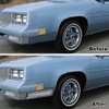 CROSSDESIGN Front Lower Fender Chrome Molding Trim Compatible with 1981-1988