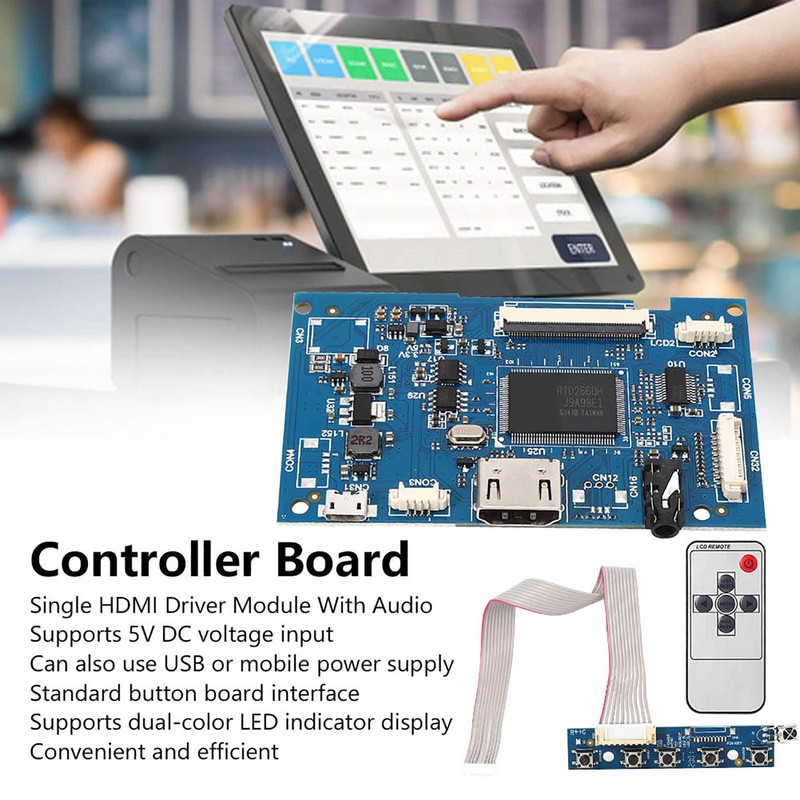 Driver Board, Single Driver Board with Audio Universal 50pin 7-inch
