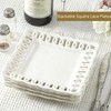 Ceramic Square Dinner Plates, 11 inch Square Serving Plate Set