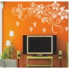 Heaven Decors Vinyl Flowers Animals Wall Sticker, 39.76 x 0.39