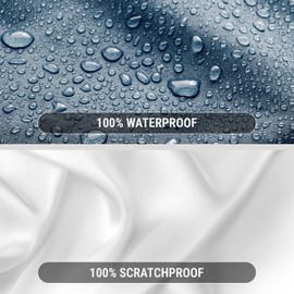 iCarCover 100-Layer Premium Car Cover Waterproof All-Weather Rain Snow UV Sun Hail Protector for Automobiles, Automotive Accessories Full Exterior Outdoor Cover, Fit for Sedan/Coupe (180-189 inch)