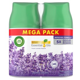 Air Wick Pure Freshmatic Relaxing Lavender Meadow Max Twin Refill 250ml Each - Automatic Air Freshener