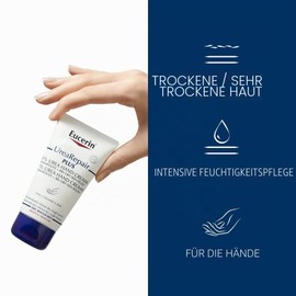 Eucerin Urea Repair Regenerating Hand Cream 5% 30 ml, Repairing and Moisturising Hand Cream 48h, Formula with 5% Urea and Ceramides for Instant Relief of Dry and Cracked Skin