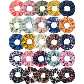JSTHHTT 25 Stück Haargummis Seide Scrunchies für Damen, Scrunchies Haargummi, Seiden Scrunchie, Premium Satin Haargummis, Elastische Gummibänder Haarband für Damen & Mädchen
