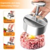 Stainless Steel Burger Press with Adjustable Thickness, Non-Stick Hamburger Patty