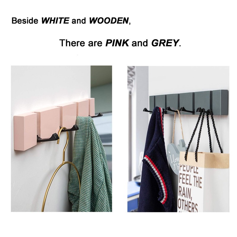 KYSMOTIC Coat Rack Wall Mounted, Modern Coat Hooks Wall Mounted