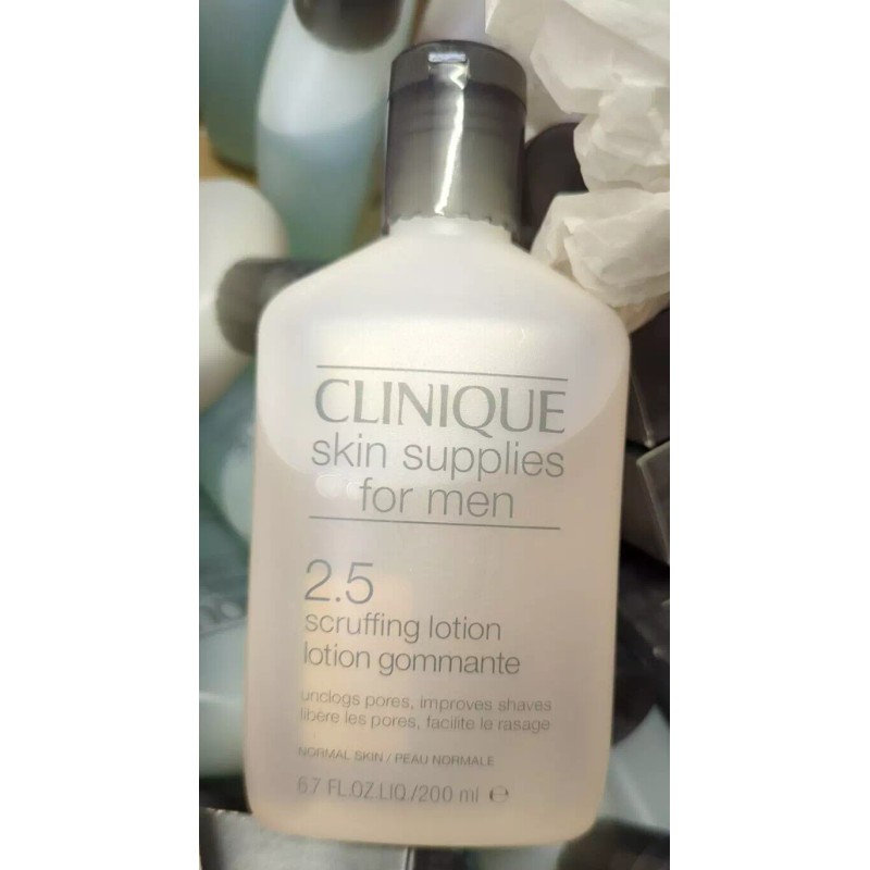 CLINIQUE FOR MEN 6.7 OZ/200 Ml#2.5 Scruffing EXFOLIATING TONIC/LOTION NORMAL/DRY