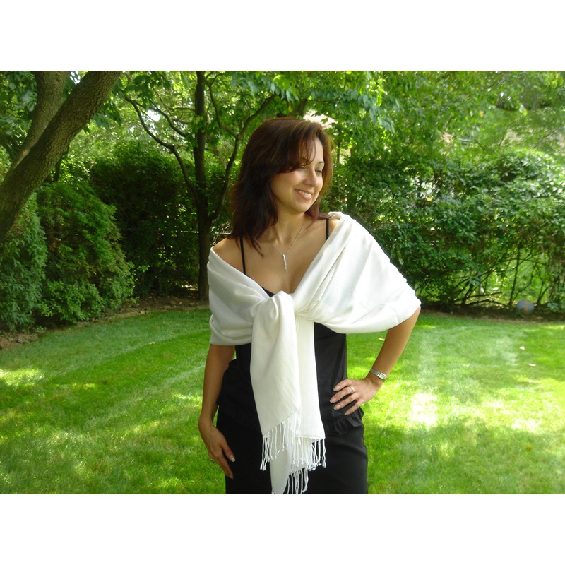 Cashmere Pashmina Group: Solid Pashmina Scarf, Shawl, Wrap & Stole(Regular