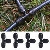 VooGenzek 10 PCS 16mm Drip Irrigation Fittings, Barbed Tee Connector,