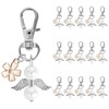 Foshird 16 Pezzi Portachiavi Angelo Custode Portachiavi Fiore Portafortuna Regalo