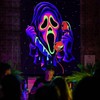 Simpkeely Blacklight Horror Face Tapestry, UV Reactive Ghost Wall Hanging