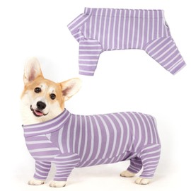 Adiwo Pet Recovery Suit, Dog Bodysuit After Surgery Castration Wound Protection Suits for Dogs, Body Suit After Surgery Dog Pet Surgical Suit Dogs, for Small and Medium Dogs, Long (7-9 kg)