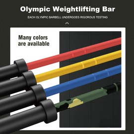 Olympic Barbell Bar 7ft-45LB 1000LB/1500LB Olympic Bearing Barbell (1000LB-Red)