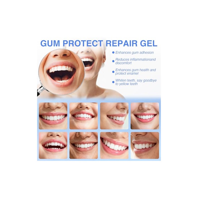 Mullein Gum Repair Gel, Teeth Whitening Essence Pen, Gum Shield