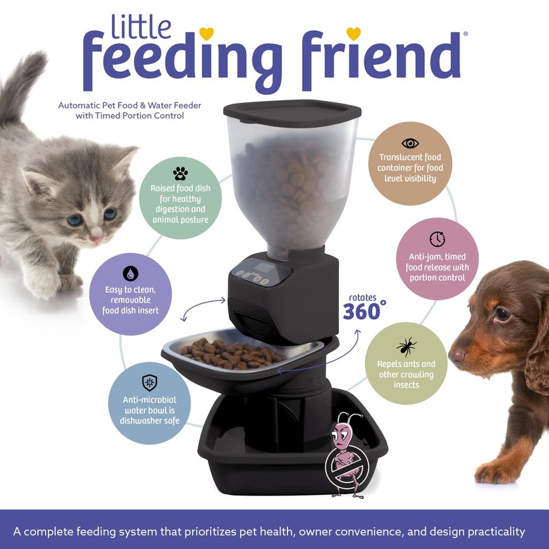 Feeding Friend Automatic Dog & Cat Food Feeder with Water