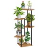 HAYOFAMY 5 Tier Plant Stand Indoor, Tall Plant Shelf Metal