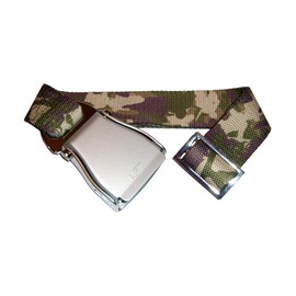 Skybelt Aircraft Belt Silver/Camouflage Airline Seat Belt, camouflage