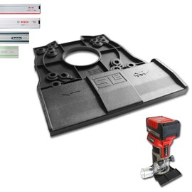SLE Professional Guide Rail Adapter for Einhell TP-ET 18 Li/TP-RO 18 Set for Makita/Bosch/Festool/Mafell Guide Rail Router Edge Milling Adapter