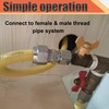 3/4” Male x 1/4" Male NPT Threaded Reducing Nipple Pipe