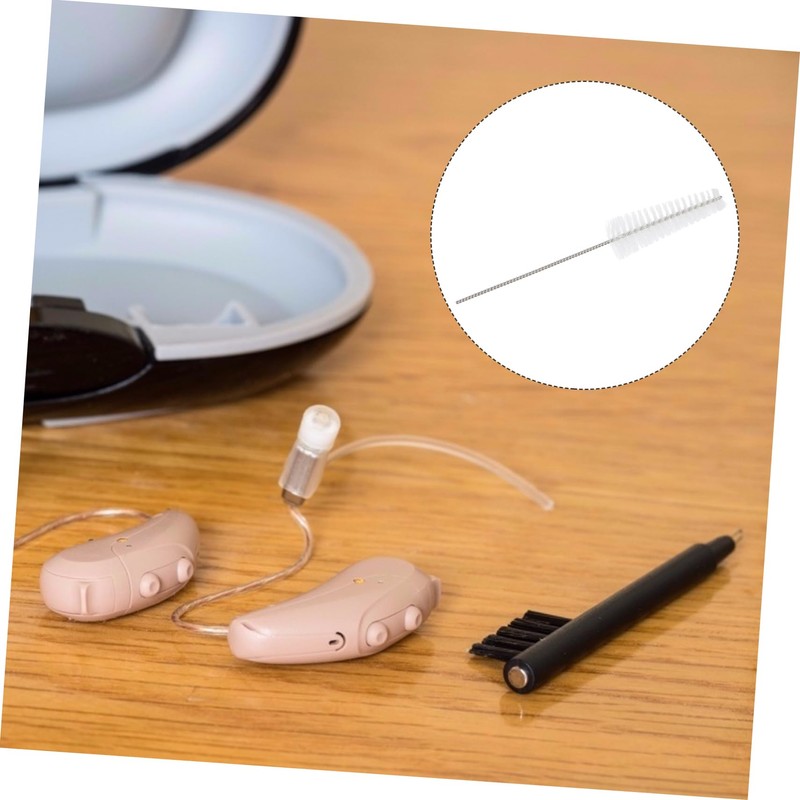FOMIYES 10pcs Hearing Aid Cleaning Kit Brush Rod Hearing Amplifier