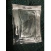 Elemis see-thru clear plastic 4.75" x 6.125" storage snap pouch