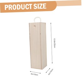Operitacx 1 Piece Cardboard Wine Wooden Box Decorative Wine Box Wine Packaging Wine Box for Household Wine Display Case Carry Bag for Wine Bottles Packaging for Wine Woods