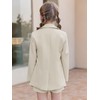Girls 2 Piece Outfits Button Front Long Sleeve Blazer and