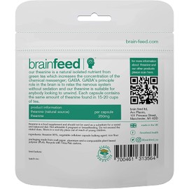 Natural L Theanine Capsules | 250mg Isolated L-Theanine Powder from Green Tea Extract | 30 Capsules – 1 Per Day | GABA Supplement Support | Aids Relaxation Without Sedation | Vegan Supplement