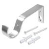 Heavy Duty Large 28mm Satin Chrome Curtain Pole Holder Bracket